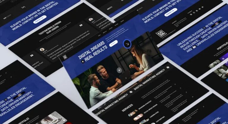 digital marketing mockup